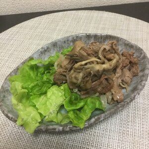 牛肉と舞茸の炒め煮